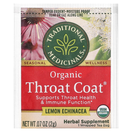 Traditional Medicinals Organic Throat Coat® herbal tea - view 3