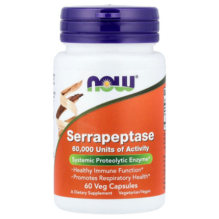 NOW Foods Serrapeptase, 27 mg per Capsule