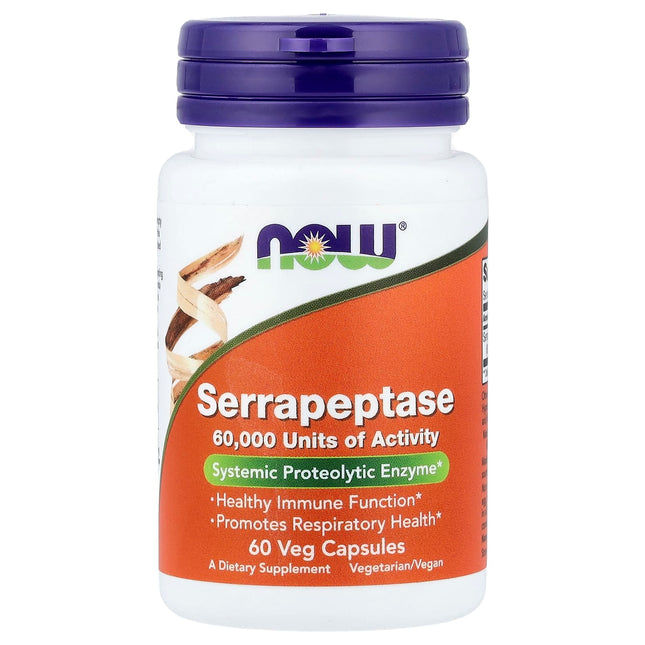 NOW Foods Serrapeptase, 27 mg per Capsule