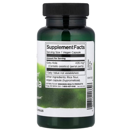 Swanson Full Spectrum® Gotu Kola, 435 mg, 60 Capsules