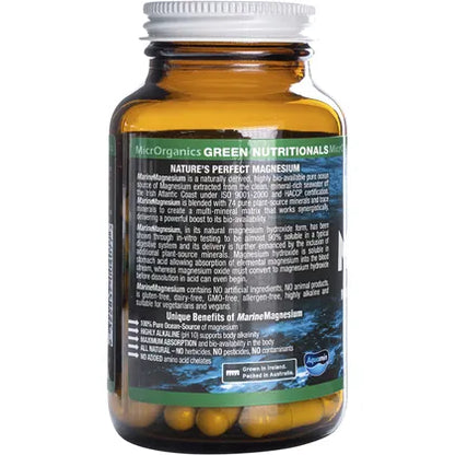 GREEN NUTRITIONALS Marine Magnesium Vegan Capsules 260mg 60 Caps