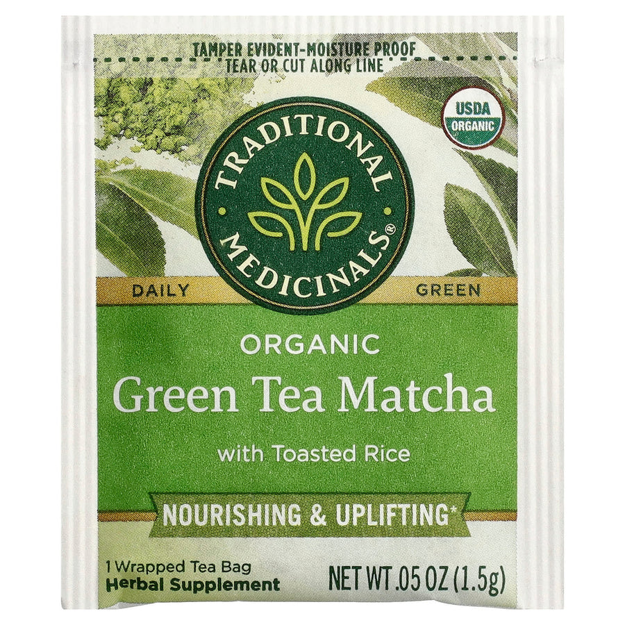 Traditional Medicinals Organic Green Tea matcha with Toasted Rice herbal tea - view 3