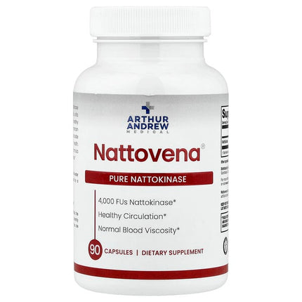 Arthur Andrew Medical Nattovena, Pure Nattokinase, 4,000 FU, 90 Capsules