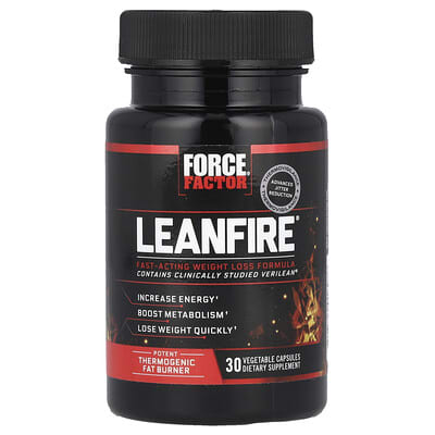 Force Factor LeanFire 30 Vegetable Capsules product image