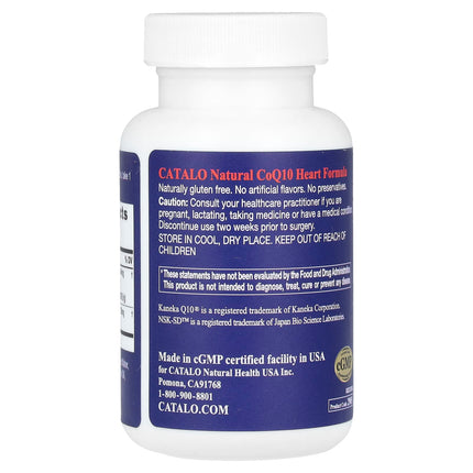 CATALO Extra CoQ10, Heart Formula with Nattokinase & Flaxseed Oil, 30 Softgels, label view 9