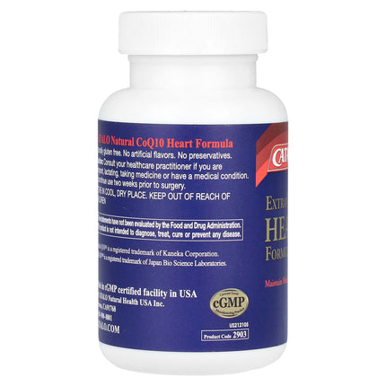 CATALO Extra CoQ10, Heart Formula with Nattokinase & Flaxseed Oil, 30 Softgels, label view 10