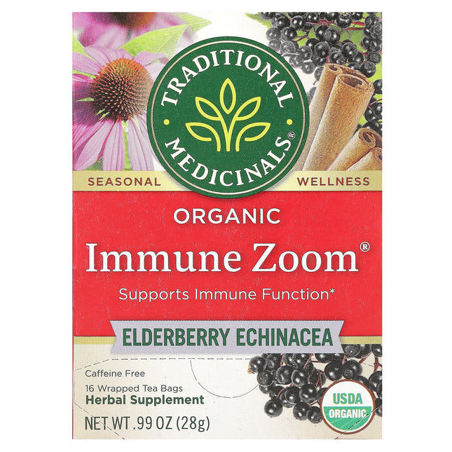 Traditional Medicinals Organic Immune Zoom® herbal tea, 28 g