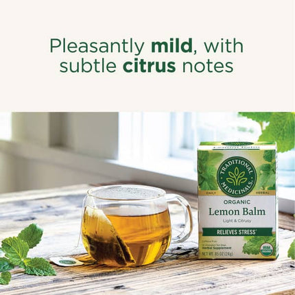 Traditional Medicinals Organic Lemon Balm herbal tea - view 4