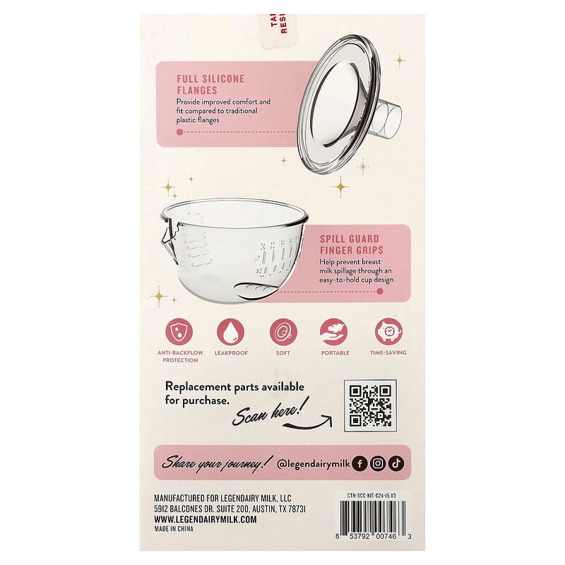 Legendairy Milk, Silicone Collection Cups, 2 Count