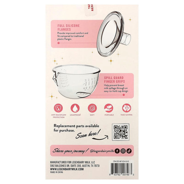 Legendairy Milk, Silicone Collection Cups, 2 Count