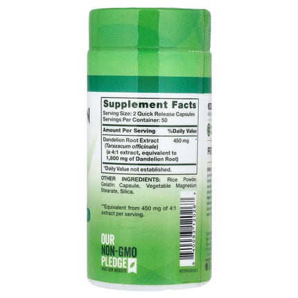 Nature's Truth Dandelion Root, 900 mg per Capsule