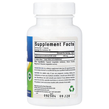 Best Naturals TUDCA, 250 mg