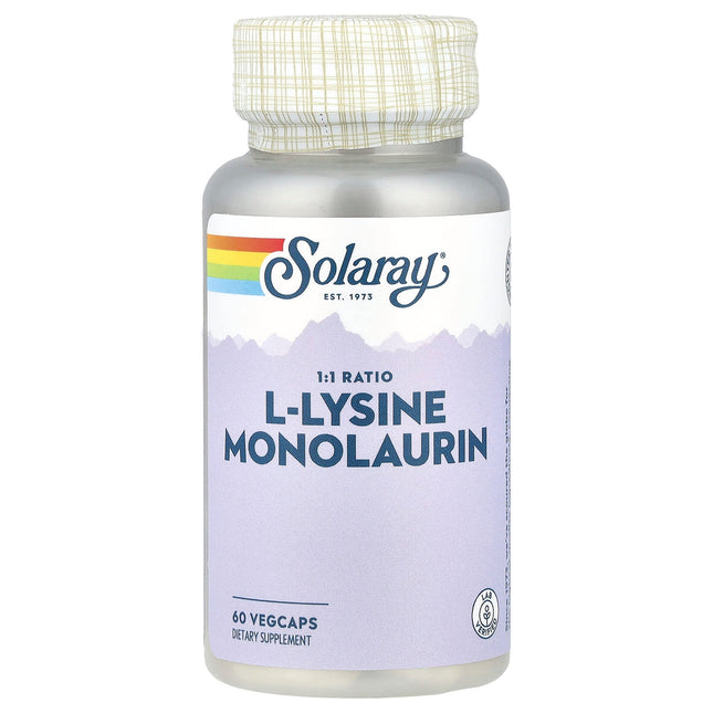 Solaray L-Lysine Monolaurin, 1:1 Ratio