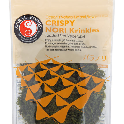 Crispy nori krinkles from Spiral Foods in 10g pack