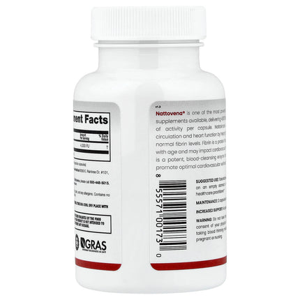Arthur Andrew Medical Nattovena, Pure Nattokinase, 4,000 FUs, 30 Capsules, label view 9