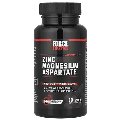 Force Factor Fundamentals Zinc Magnesium Aspartate 60 Tablets product image