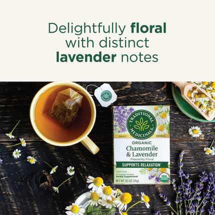 Traditional Medicinals Organic Chamomile & Lavender herbal tea - view 4