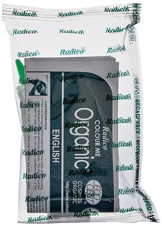 Radico organic hair colour dark ash blonde powder 100g pack