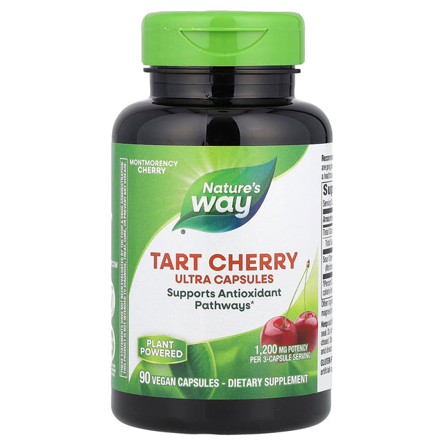 Nature's Way Tart Cherry Ultra Capsules 90 Vegan Capsules 400mg - front