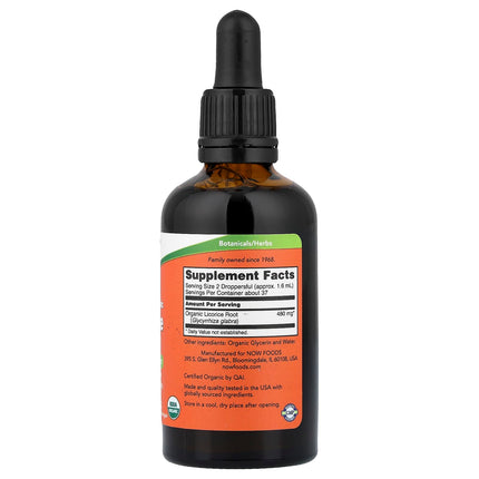 NOW Foods Certified Organic Licorice Root