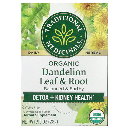 Traditional Medicinals Organic Dandelion Leaf & Root Tea herbal tea, 28 g