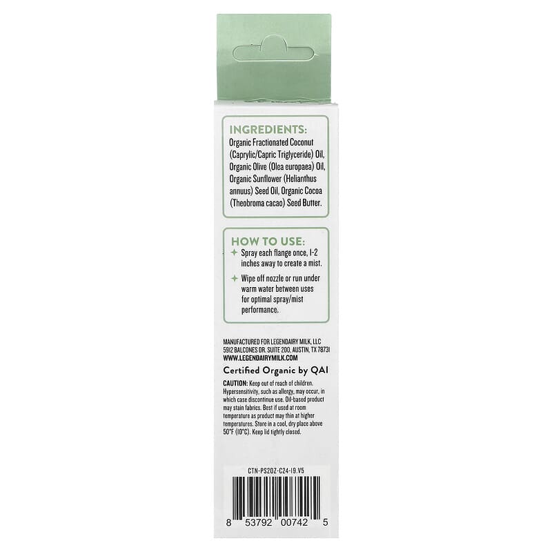 Legendairy Milk, Pumping Spray, 2 fl oz (59 ml)