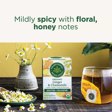 Traditional Medicinals Organic Ginger herbal tea - view 4