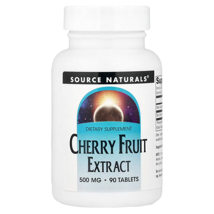 Source Naturals Cherry Fruit Extract 500mg 90 Tablets - front