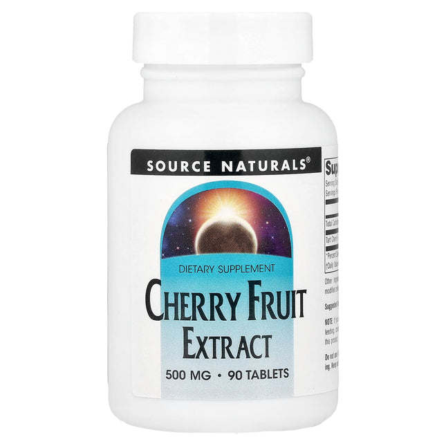 Source Naturals Cherry Fruit Extract 500mg 90 Tablets - front