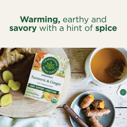 Traditional Medicinals Organic Turmeric & Ginger with Meadowsweet herbal tea - view 4