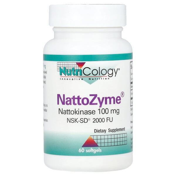 Nutricology NattoZyme Nattokinase 100 mg 2,000 FU 60 Softgels