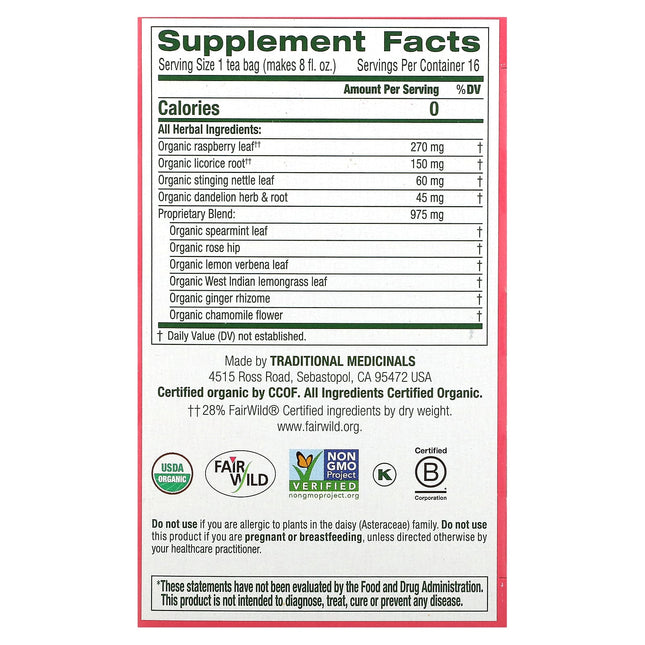 Traditional Medicinals Organic Healthy Cycle® herbal tea - view 2