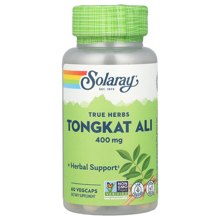Solaray Tongkat Ali 400mg, 60 VegCaps, front label