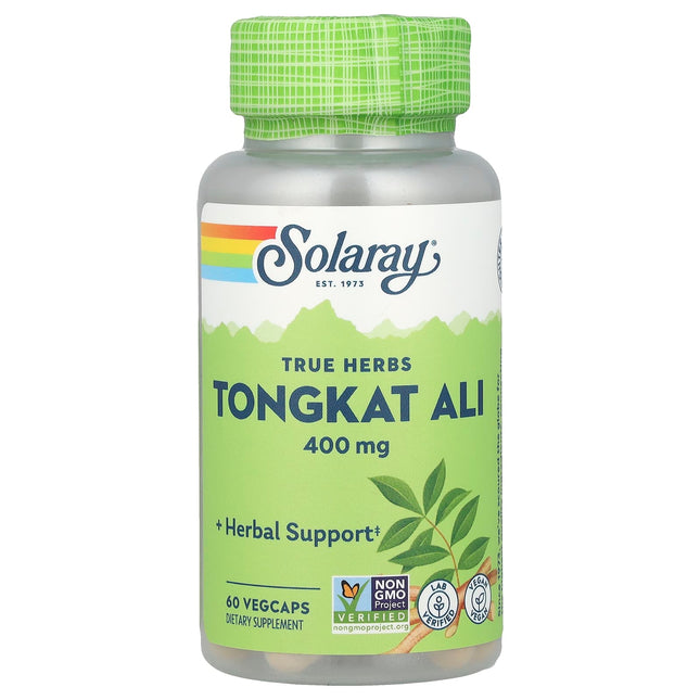 Solaray Tongkat Ali 400mg, 60 VegCaps, front label