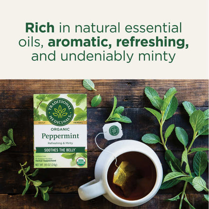 Traditional Medicinals Organic Peppermint herbal tea - view 4