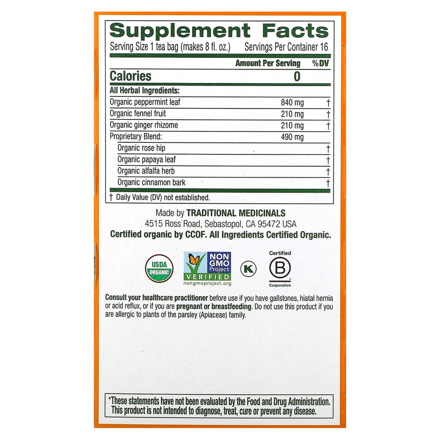 Traditional Medicinals Organic Belly Comfort® herbal tea - view 2