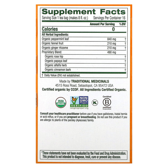 Traditional Medicinals Organic Belly Comfort® herbal tea - view 2