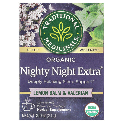 Traditional Medicinals Organic Nighty Night Extra® herbal tea, 24 g