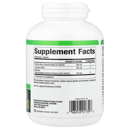 Natural Factors Turmeric & Bromelain