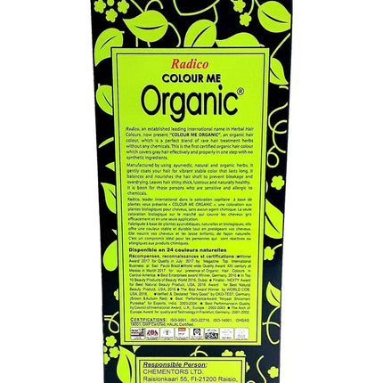 Radico organic hair colour dark ash blonde powder pack