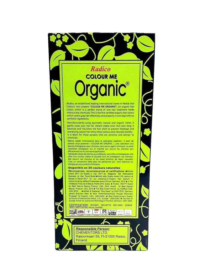 Radico organic hair colour dark ash blonde powder pack