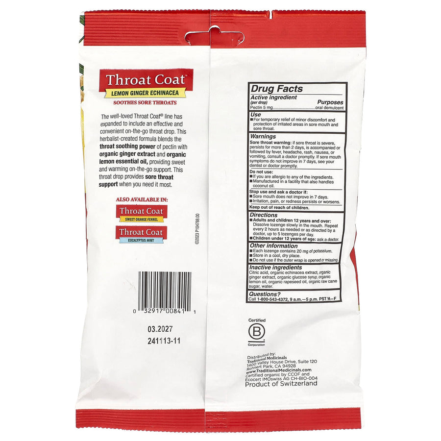 Traditional Medicinals Organic Throat Coat® Drops drops - view 6