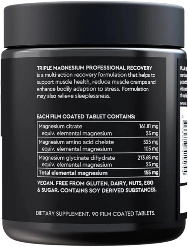 Pillar Performance Triple Magnesium 90 Caps Unflavored