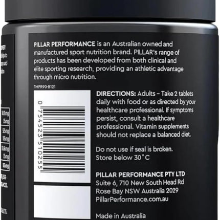 Pillar Performance Triple Magnesium 90 Caps Unflavored