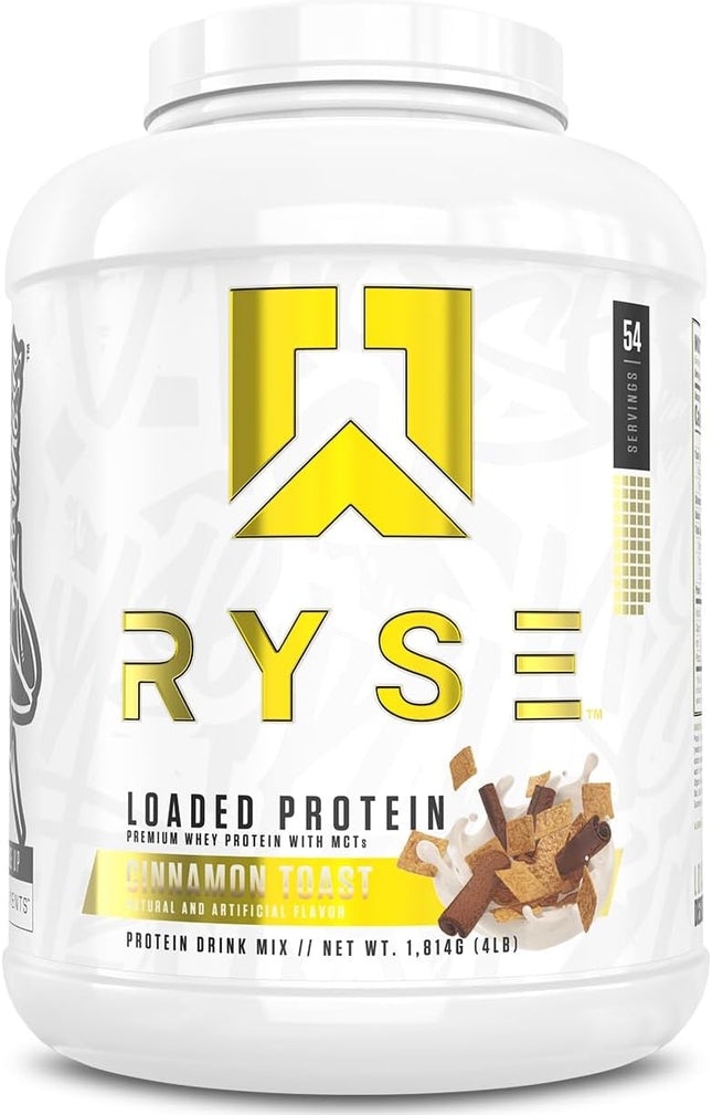 Ryse RYSE Loaded Protein Powder Cinnamon Toast 4 Lbs (approximately 1.8 kg)