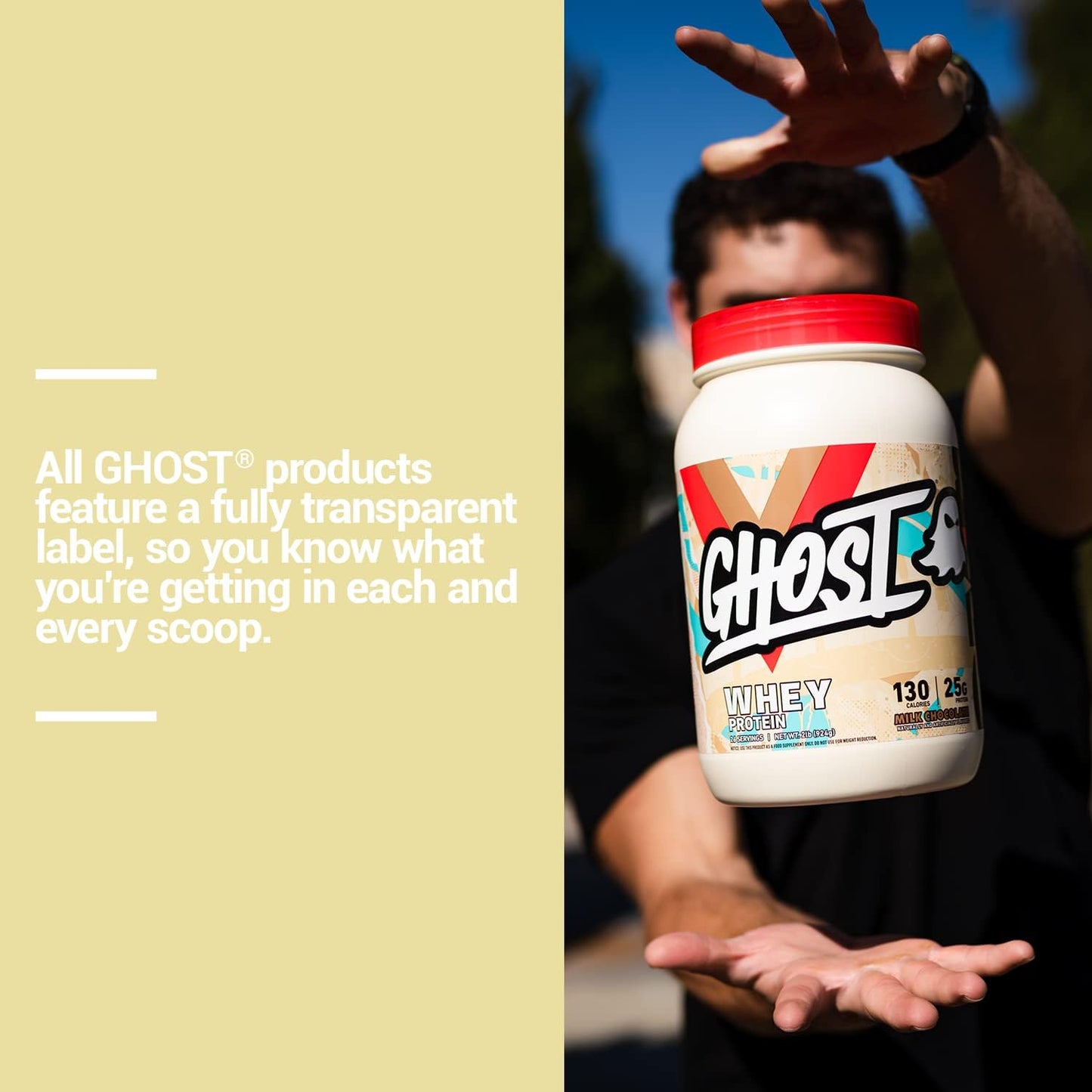 Ghost Milk Chocolate Whey Protein Powder 907 g