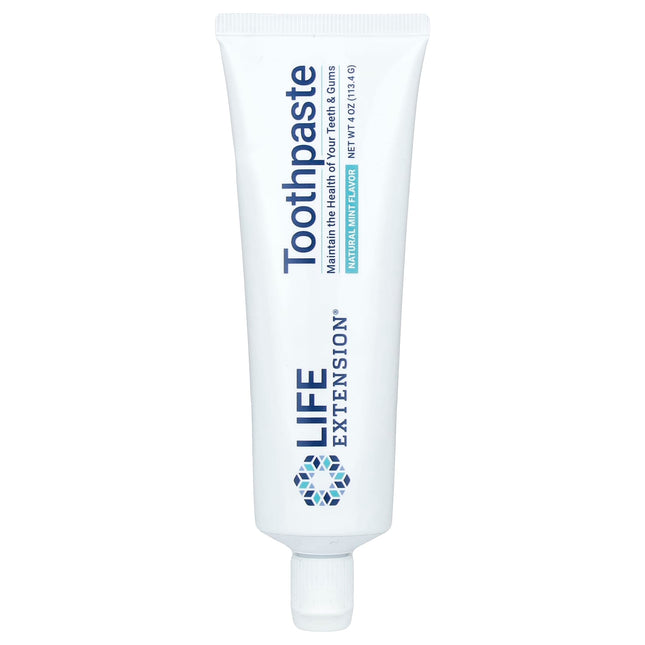 Life Extension Fluoride-Free Toothpaste, Natural Mint - front