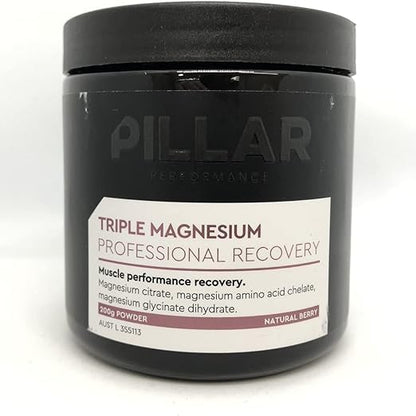 Pillar Performance Natural Triple Magnesium Powder 200g