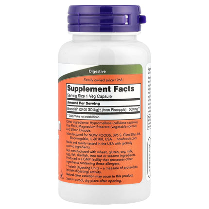 NOW Foods Bromelain, 500 mg