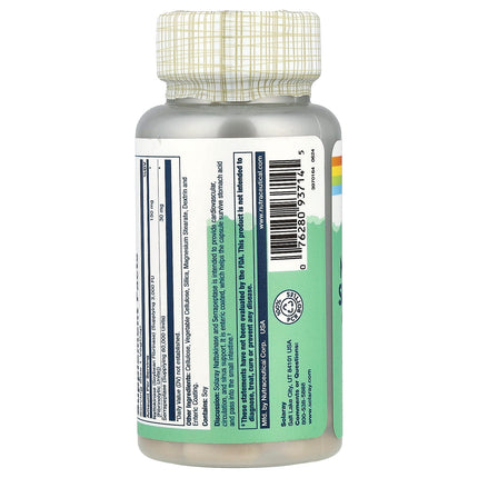Solaray Nattokinase Serrapeptase, Enteric Coated, 30 VegCaps, label view 9